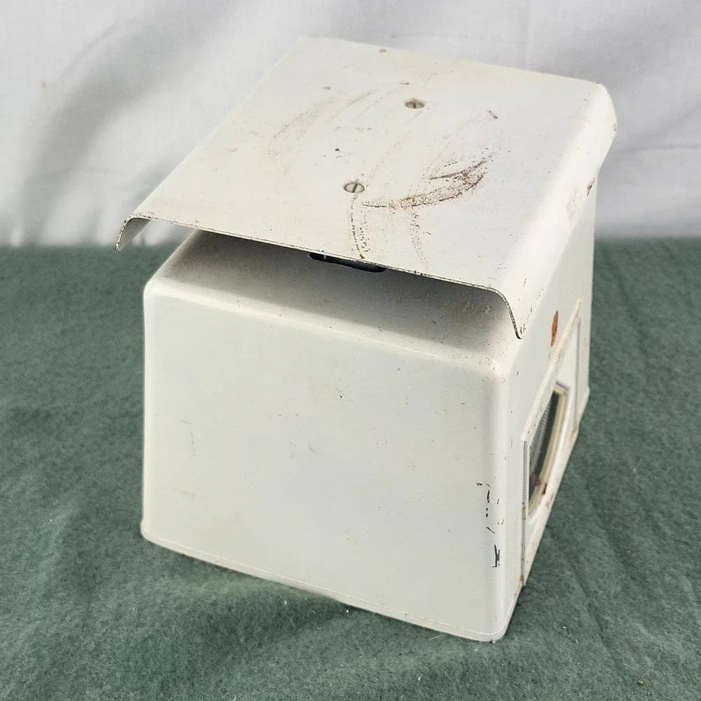 Vintage Detecto‎ 25 lb Kitchen Scale White Enamel Arc Dial USA Tested